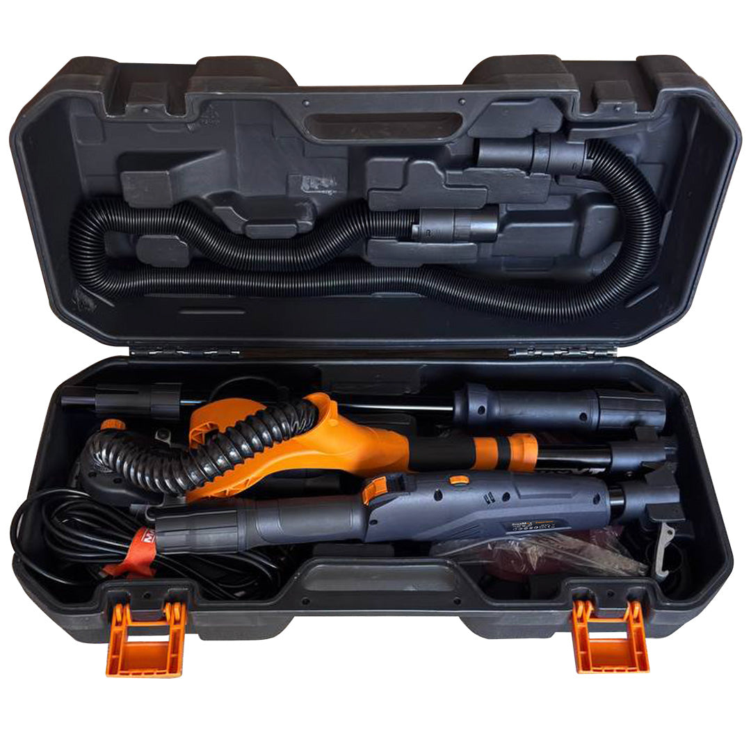 Set slefuitor glet de pereti telescopic 710 W, si aspirator 1400W umed/uscat STARMAX 3800-EU clasa M Set slefuitor glet de pereti telescopic 710 W, si aspirator 1400W umed/uscat STARMAX 3800-EU clasa M